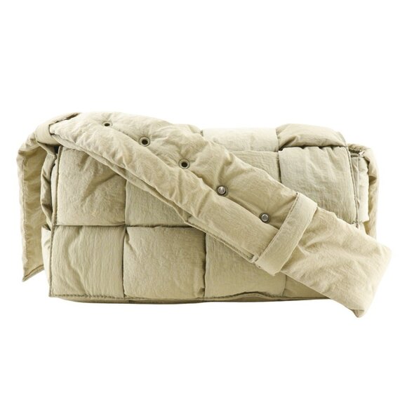 BOTTEGA VENETA Green Intrecciato Shoulder Bag